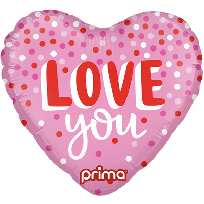 9” Heart Love You Confetti (6pc) - Premium Party Distribution