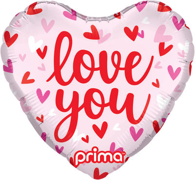 9" Heart Love You Confetti Hearts (6ct) - Premium Party Distribution