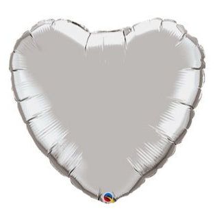 9" Heart - Silver (25ct) - Premium Party Distribution