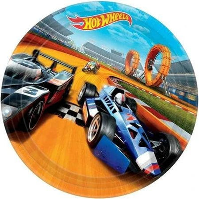 9” Hot Wheels Wild Racer™ Round Plates 8ct - Amscan - Premium Party Distribution