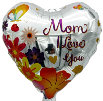 9" I Love You Mom Heart Balloon 100ct - Party America - Premium Party Distribution