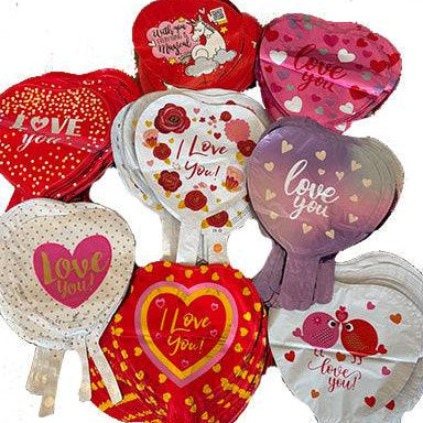 9“ Love Foil Balloon Assortment, Pack of 50 - Premium Party Distribution