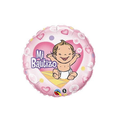 9" Mi Bautizo - Pink (25ct) - Premium Party Distribution