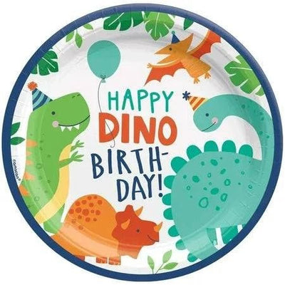 9" Paper Plates - Dino - Mite (8ct) - Premium Party Distribution