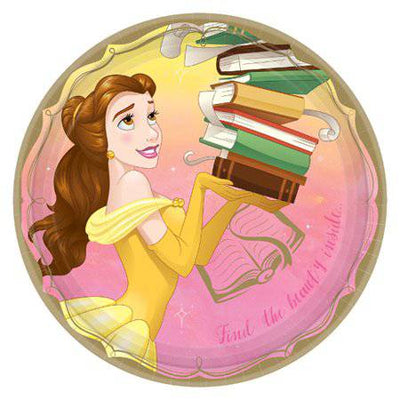 9" Paper Plates - Disney Princess Bella (8ct) - Premium Party Distribution