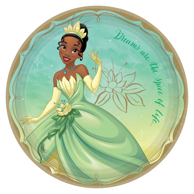 9" Paper Plates - Disney Princess Tiana (8ct) - Premium Party Distribution