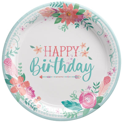 9" Paper Plates - Free Spirit (8ct) - Premium Party Distribution