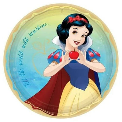 9" Paper Plates - Snow White (8ct) - Premium Party Distribution
