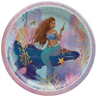 9" Paper Plates - The Little Mermaid (8ct) - Premium Party Distribution