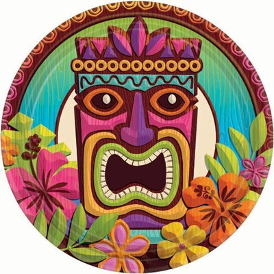 9" Paper Plates - Tropical Tiki (60ct) - Premium Party Distribution