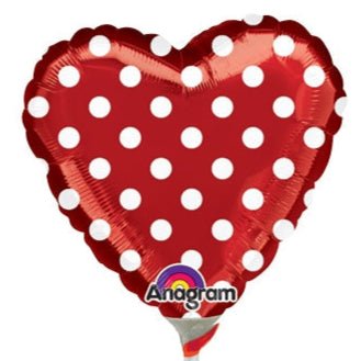 9" Red and Polka Dots (25ct) - Premium Party Distribution
