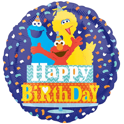 9" Sesame Street - Birthday Confetti - Premium Party Distribution