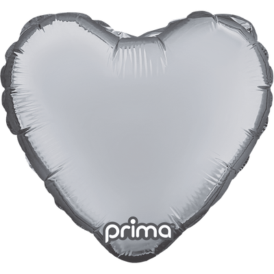 9” Silver Heart (6ct) - Premium Party Distribution