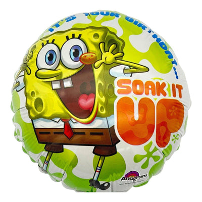 9" Sponge Bob - Soak It Up - Premium Party Distribution