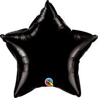 9" Star - Black (25ct) - Premium Party Distribution