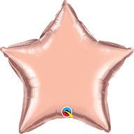 9" Star - Rose Gold (25ct) - Premium Party Distribution