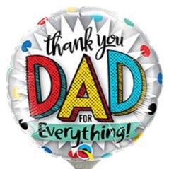9" Thank You Dad (25ct) - Premium Party Distribution