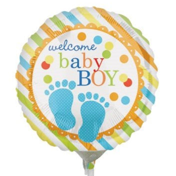 9" Welcome Baby Boy - Premium Party Distribution