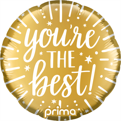 9" You're the Best Gold (6pc) - Premium Party Distribution