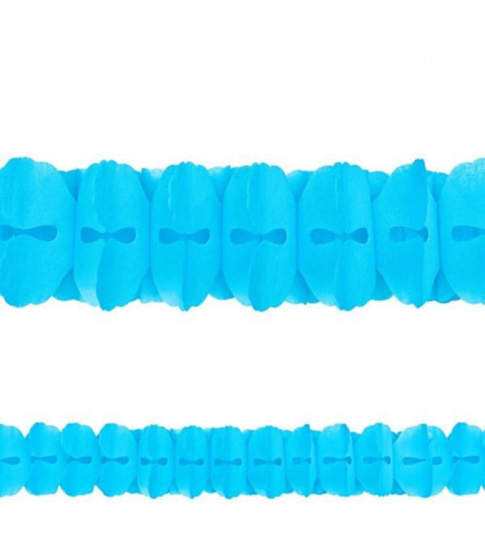 Turquoise Paper Garland 12ft 1ct