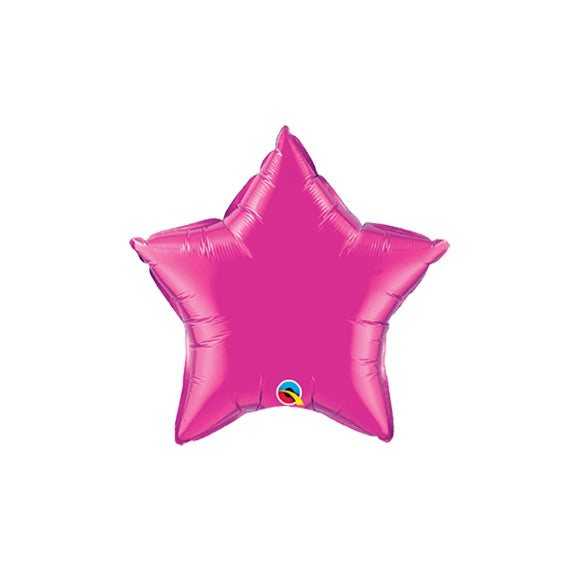 9 inch Star Qualatex Foil MAGENTA