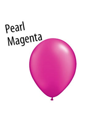 5 inch Radiant Pearl Magenta latex balloons