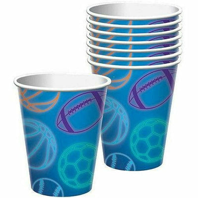 9oz Cups - Birthday Baller (8ct) - Premium Party Distribution