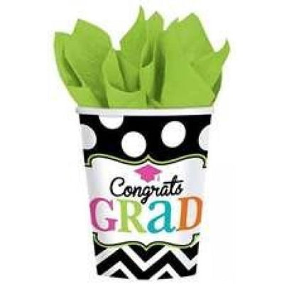9oz Cups - Congrats Grad Dream Big (50ct) - Premium Party Distribution