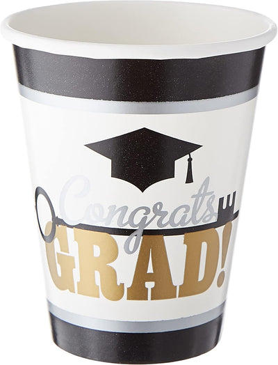 9oz Cups - Congrats Grad Key to Success (50ct) - Amscan - Premium Party Distribution