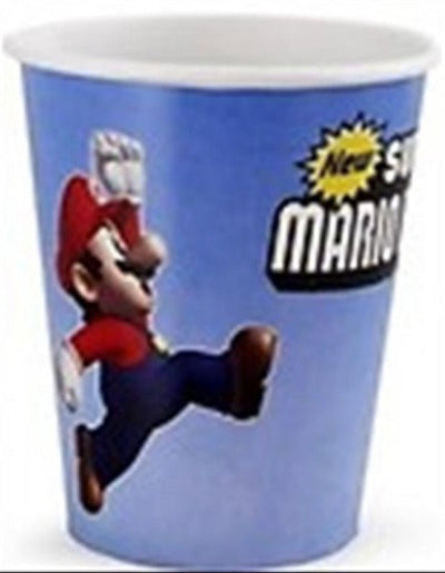 9oz Cups - Super Mario Brothers (8ct) - Premium Party Distribution