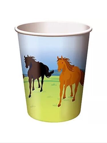 9oz Cups - Wild Horses (8ct) - Premium Party Distribution