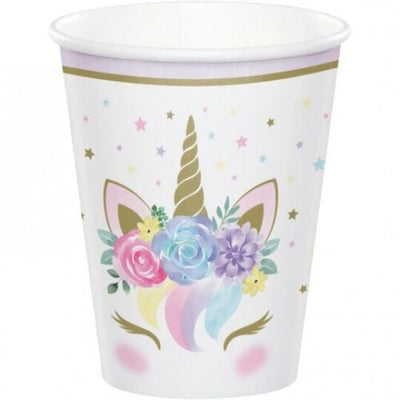 9oz Paper Cups - Unicorn Baby (8ct) - Premium Party Distribution