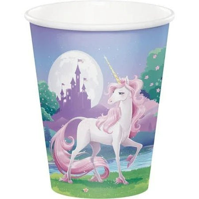9oz Paper Cups - Unicorn Fantasy (8ct) - Premium Party Distribution