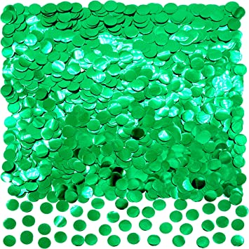 Winner 5/8" Green Foil Confetti 1oz