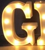 8 inch Party Marquee Letter G