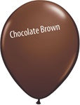 11in CHOCOLATE BROWN Qualatex Round (100ct)