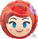 18in ARIEL Emoji - Standard HX - Foil Balloon (PKG)