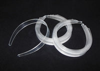 ¾ inch CLEAR Plastic Headbands