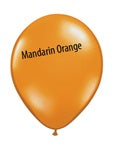 9in MANDARIN ORANGE Qualatex Plain (100ct)