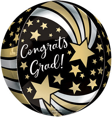 Congrats GRAD Shooting Stars ORBZ Foil Balloon (PKG)