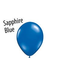 5in SAPPHIRE BLUE Qualatex Plain (100ct)