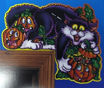 Black Cat Ledge End pkg of 2 printed both sides special price - limited to stock on hand