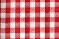 84in Round Table Cover RED GINGHAM Heavy Duty Plastic