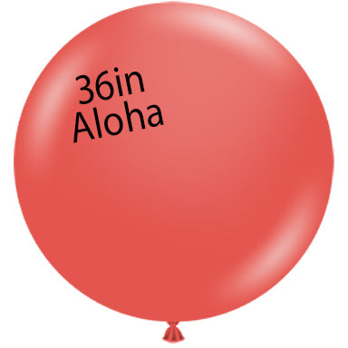 36in ALOHA - Bag of 2 - Round Latex Balloons