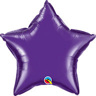 9in PURPLE Star Qualatex Foil - Pack of 25