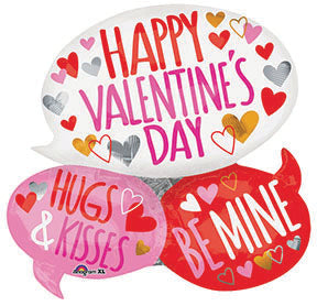 26in HVD (Speech) Bubbles - SuperShape Foil Balloon (PKG)