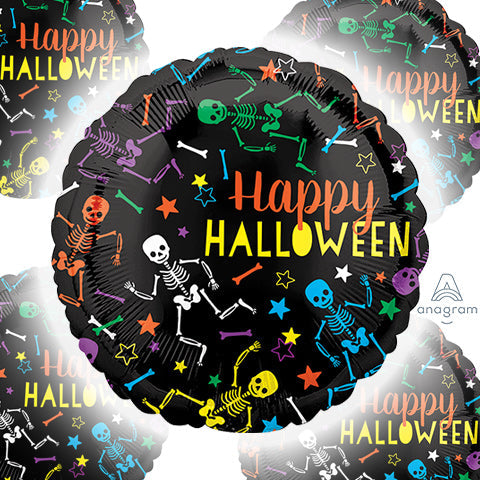 PLAYFUL SKELETONS - 21in ColorBlast XL - Foil Balloon (PKG)