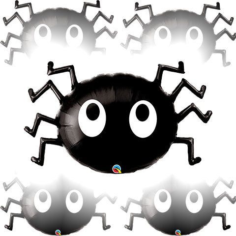 39in SPIDER Eyes - Foil Balloon - Pack of 5