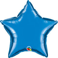 9in SAPPHIRE Star Qualatex Foil - Pack of 25