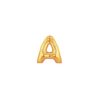 7in GOLD Letter A MegaLoon Jr., Price Per Bag of 5